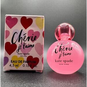 Kate Spade Cherie Je t’aime EDP Perfume Splash Mini Size 4.5ml/0.15oz~New Boxed